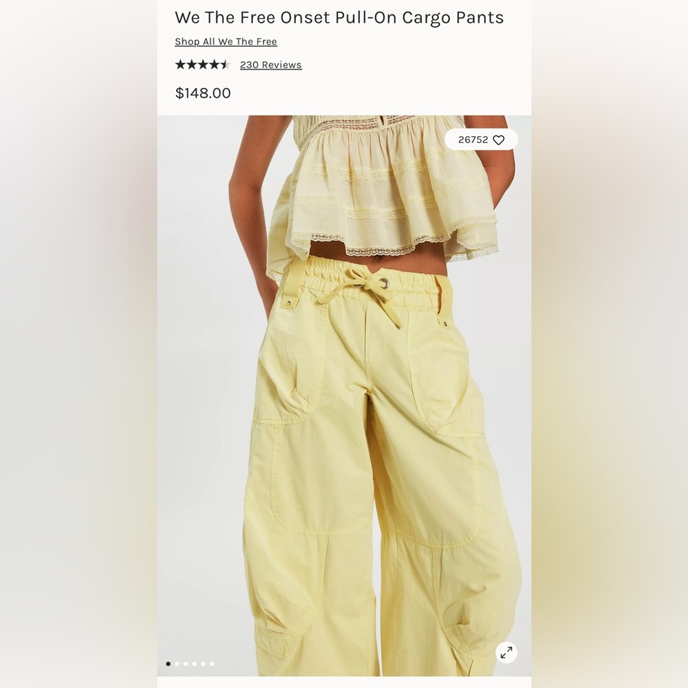 We The Free Onset Pull On Cargo Pants - Picture 2 of 6